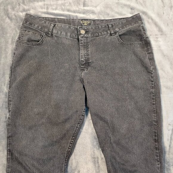 Riders by Lee Jeans Womens 20W Gray Bootcut Jeans Plus Size Stretch Denim Y2K - Picture 5 of 15